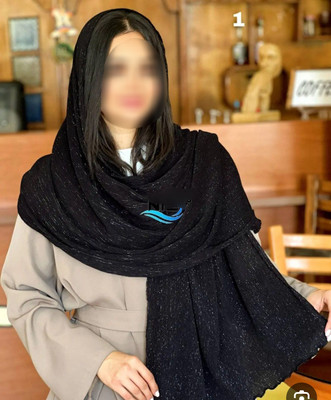 شال زنانه مشکی
