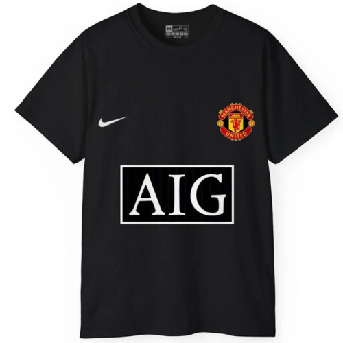 تیشرت آستین کوتاه مردانه طرح فوتبالی منچستریونایتد جنس نخ و پلی استر