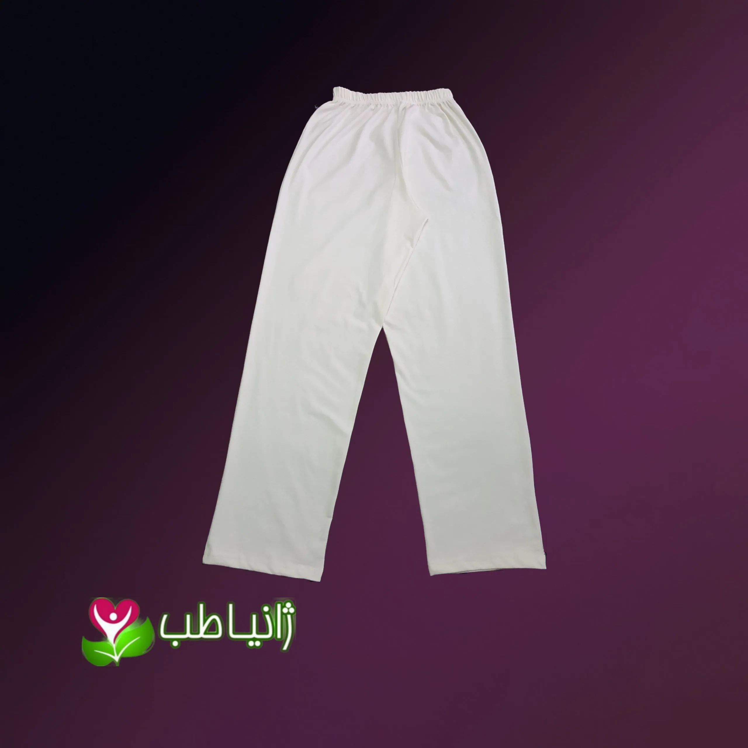 شلوار راحتی مردانه نخی رنگ کرم روشن سایز L و XL